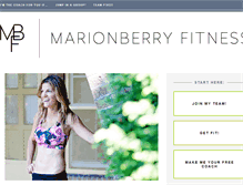 Tablet Screenshot of marionberryfitness.com